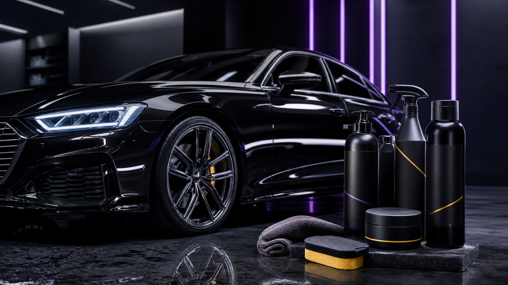 Productos MVSTAR en escena automotriz premium